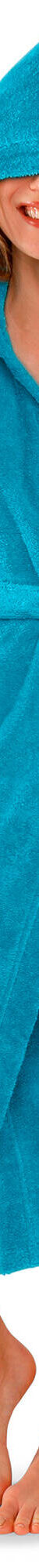 Peignoir mixte adulte col capuche éponge bouclette (turquoise) Peignoir mixte adulte col capuche éponge bouclette (turquoise)